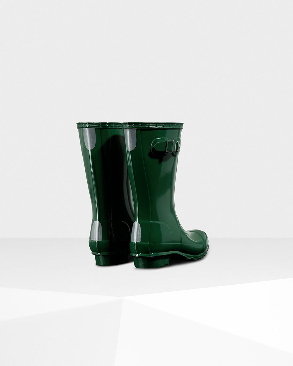 Kids Hunter Original Big Gloss | Rain Boots Green | NZ-92471-RBEO